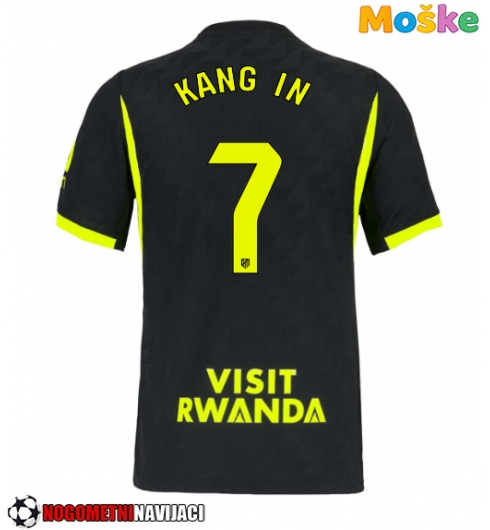 Moške Nogometnih dresov Atletico Madrid Lee Kang-in #7 Gostujoči 2026-27 Kratki rokavi Moške Nogometnih dresov Atletico Madrid Lee Kang-in #7 Gostujoči 2026-27 Kratki rokavi